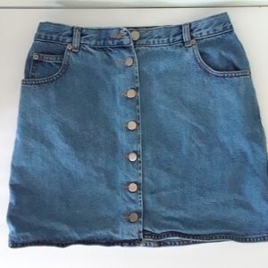 ASOS Jean Mini Skirt w/ Buttons UK 12/US 8